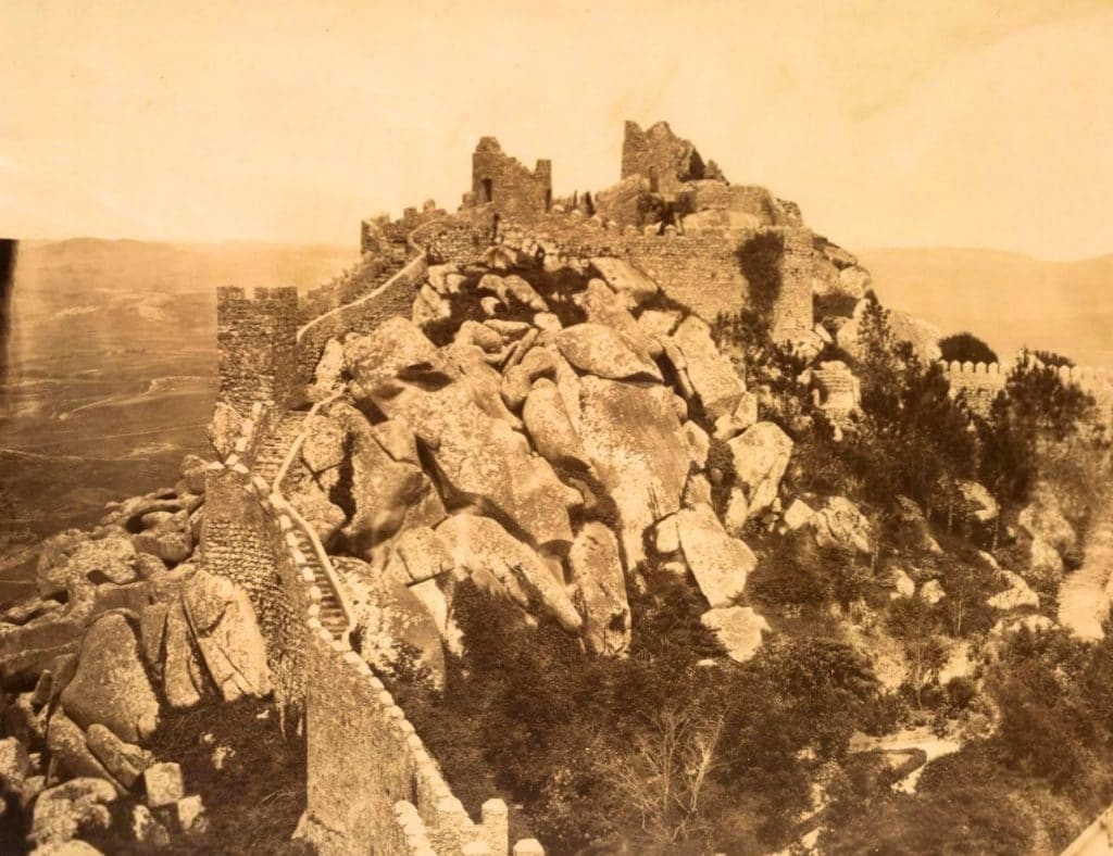 Castelo dos Mouros em Sintra antes das obras de D. Fernando II