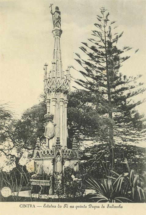 Quinta do Saldanha ou Sabuga - estátua da Fé