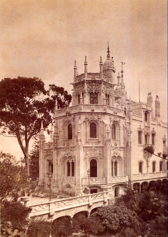 Palácio da Quinta da Regaleira em construção